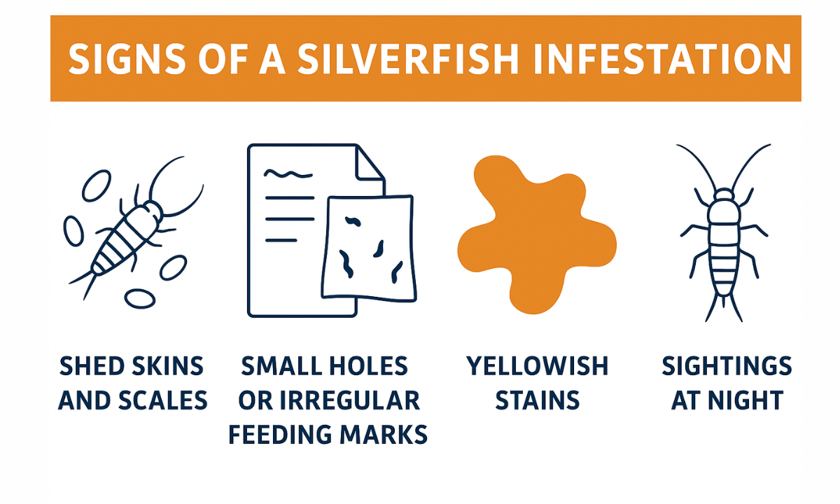 Sign of Silverfish Infestation